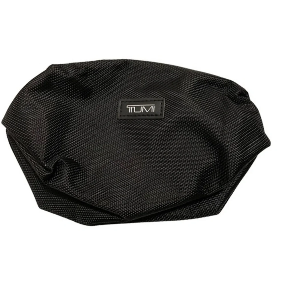 TUMI Small Black Makeup Toiletry Pouch Bag
